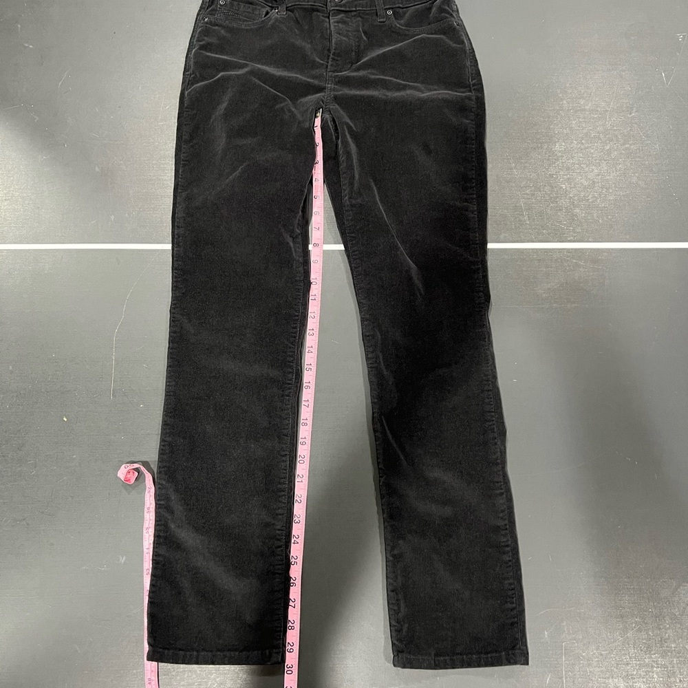 NYDJ Black Corduroy Skinny Size 8 Lift Tuck Technology